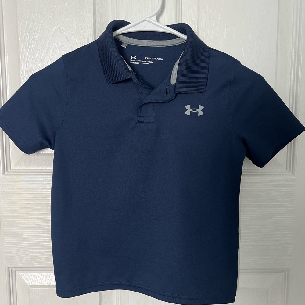Under Armour Kids Dark Blue Polo